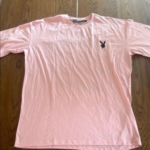 PLAYBOY/ Missguided Pink Short Sleeve Tee